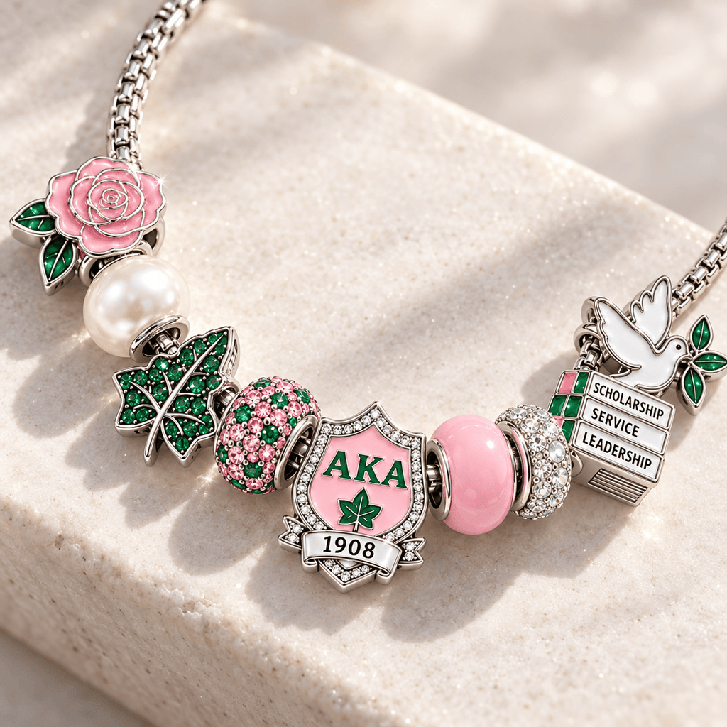 AKA Silver Charm Bracelet Set BMD